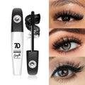 7D mascara waterproof and easy to remove makeup, no smudging and no makeup removal, slender and curled thick mascara Zpaxo Black