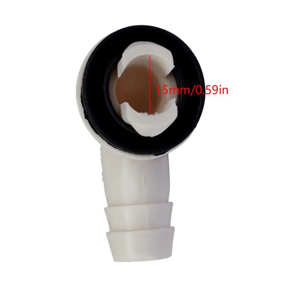 Air Conditioner Drain Hose Connector Drain Hose Spout Nozzle Lightweight Elbow Fitting for Home Users and Professional Zpaxo White
