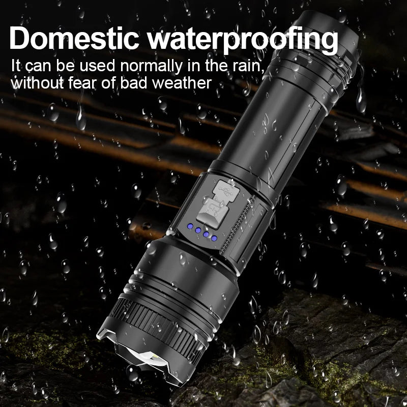 Strong Ultra Bright Long-range Flashlight Adjustable Zoom Multiple