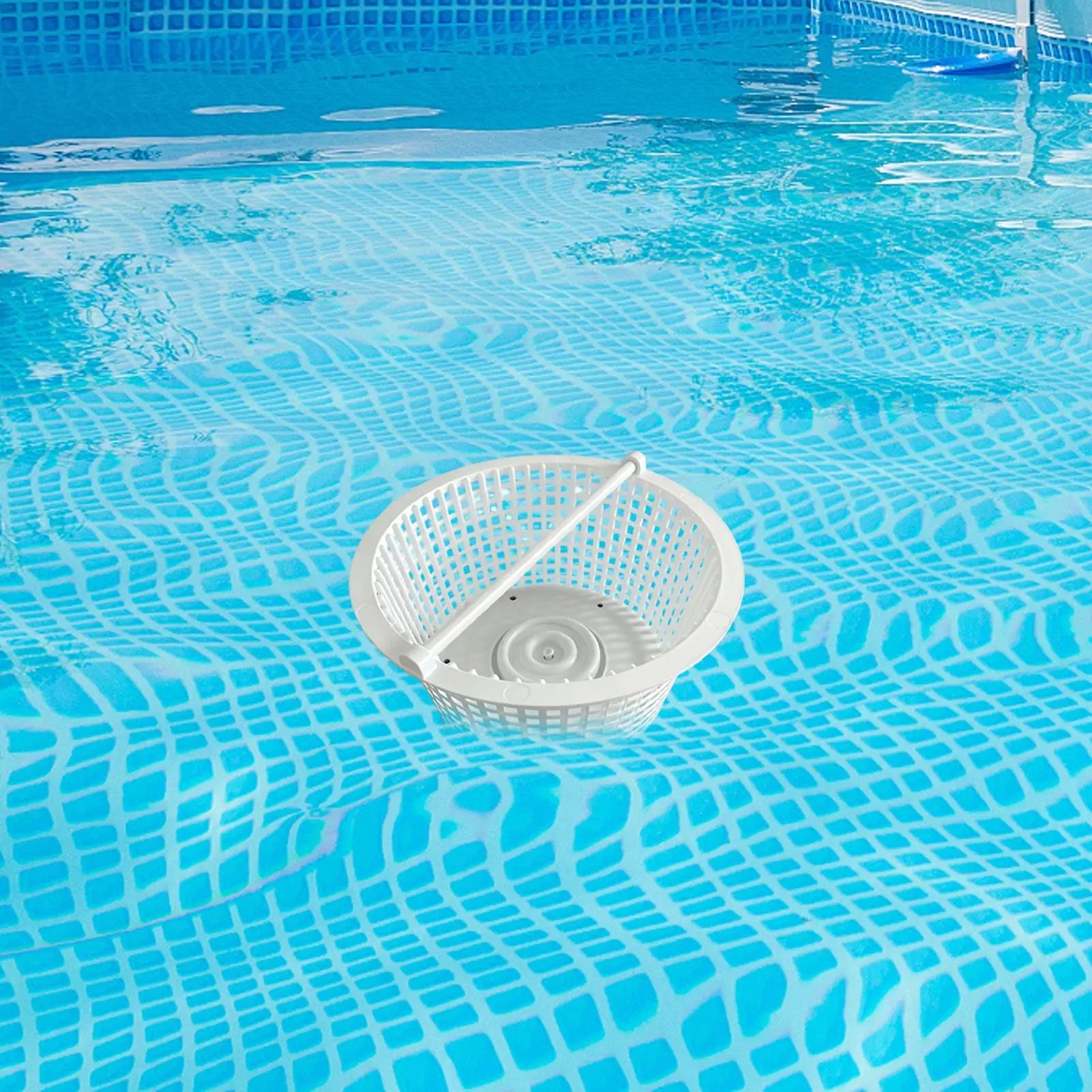 Pool Basket Long Handle Filtration Equipment for Water Long Handle Pool Skimmer for Tub Fountain Spa Swimming Pond Backyard Zpaxo