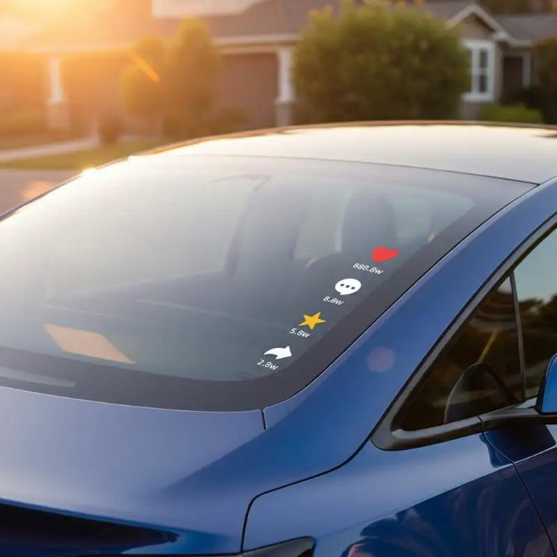 Funny Social Media Car Window Stickers – Waterproof Decals