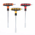 Durable T-shaped Cross Handled Socket Adapter Hexagonal Plum Head Zpaxo 3PCS