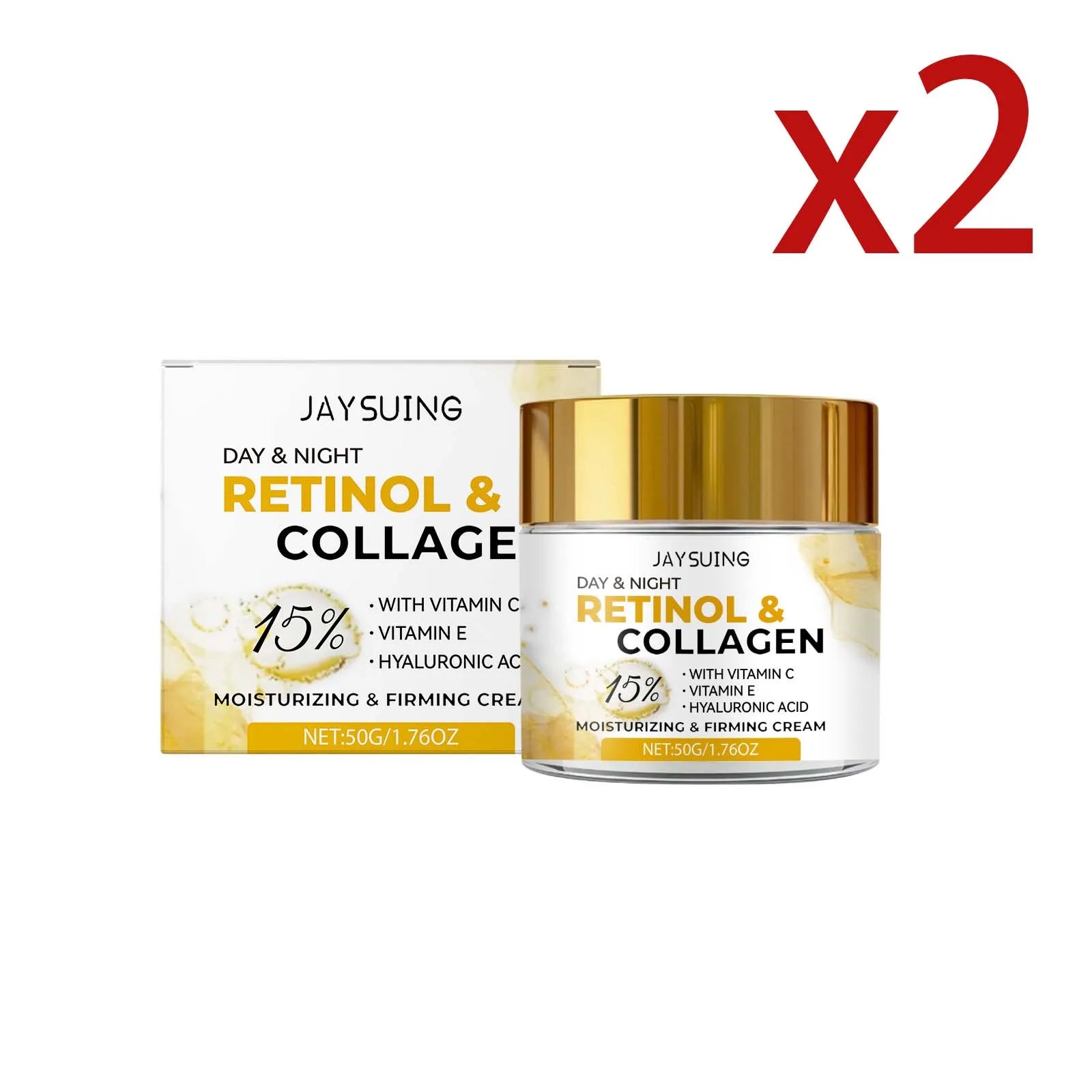 Jaysuing Collagen Facial Cream – Anti-Aging Moisturizer 50g Facial Moisturizer Cream Zpaxo 2x50g 50g