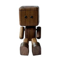 Creative Car Dashboard Decor Leg-swinging Robot Wooden Figure Funny Shaking Wooden Man Figurine Aromatherapy Gift Zpaxo A