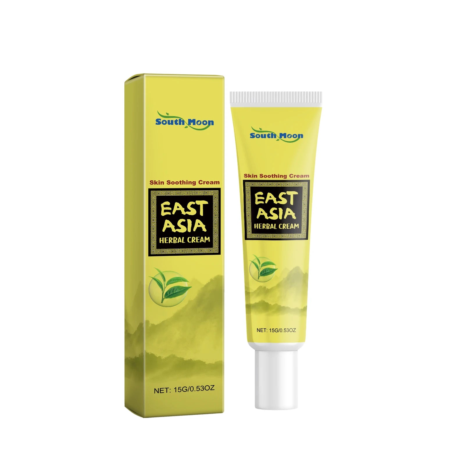 Herbal Cream Soothing Moisturizing Skin Cream with Tea Tree Centella Asiatica for Dry Skin Daily Nourishing Improve Skin Dryness Zpaxo 15g Boxed