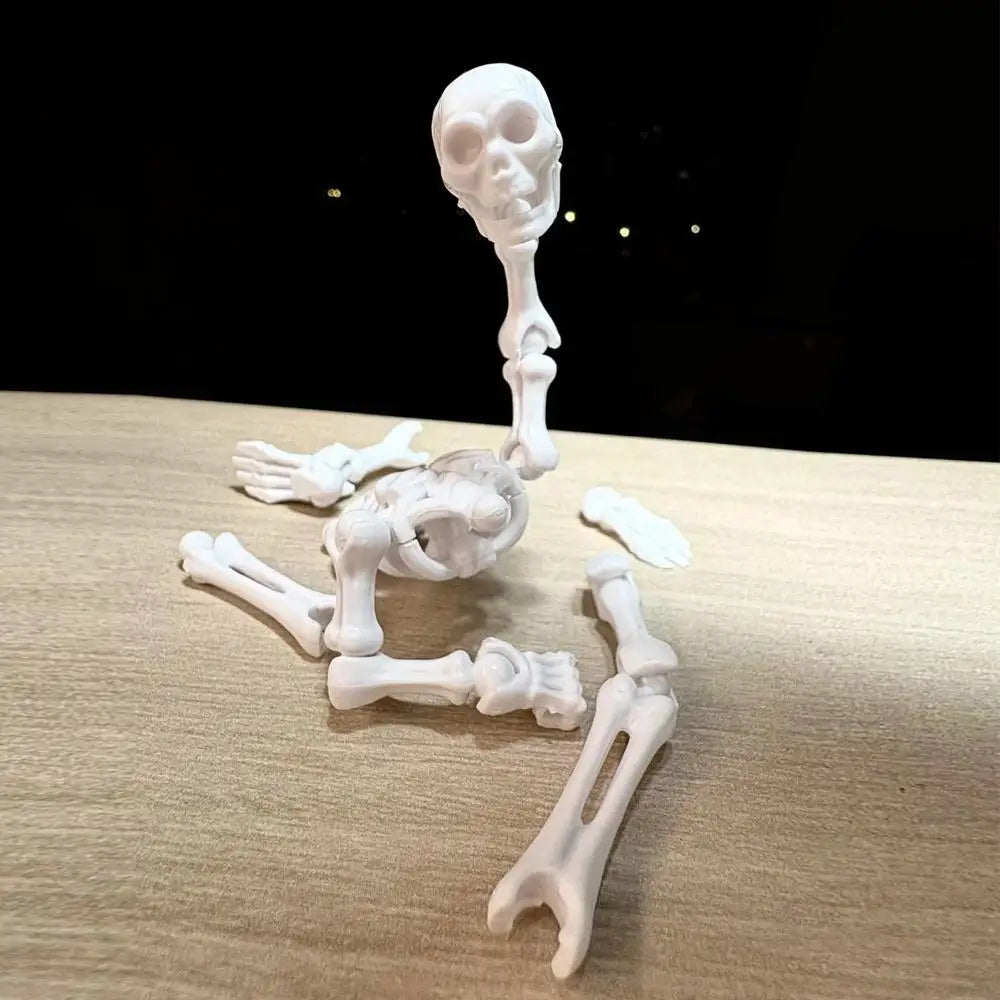 3D DIY Skull Model Assembly Toy – Articulated Mini Skeleton DIY Model Assembly Kit Zpaxo
