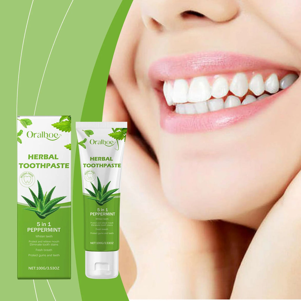 Oralhoe Aloe Vera Toothpaste – Whitening & Enamel Protection Whitening Toothpaste Zpaxo