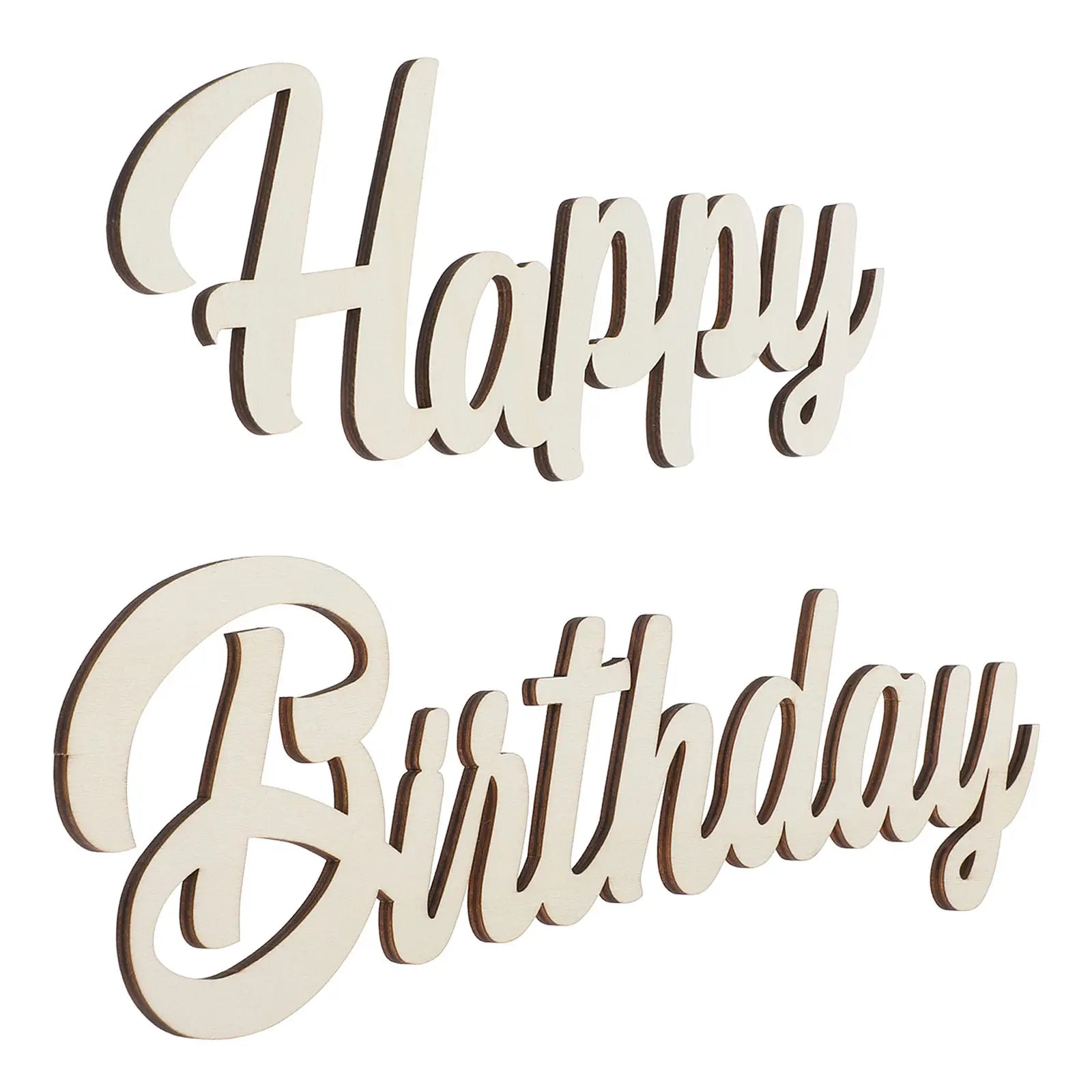 Wooden Happy Birthday Sign Plaque Wall Hanging Decoration Themed