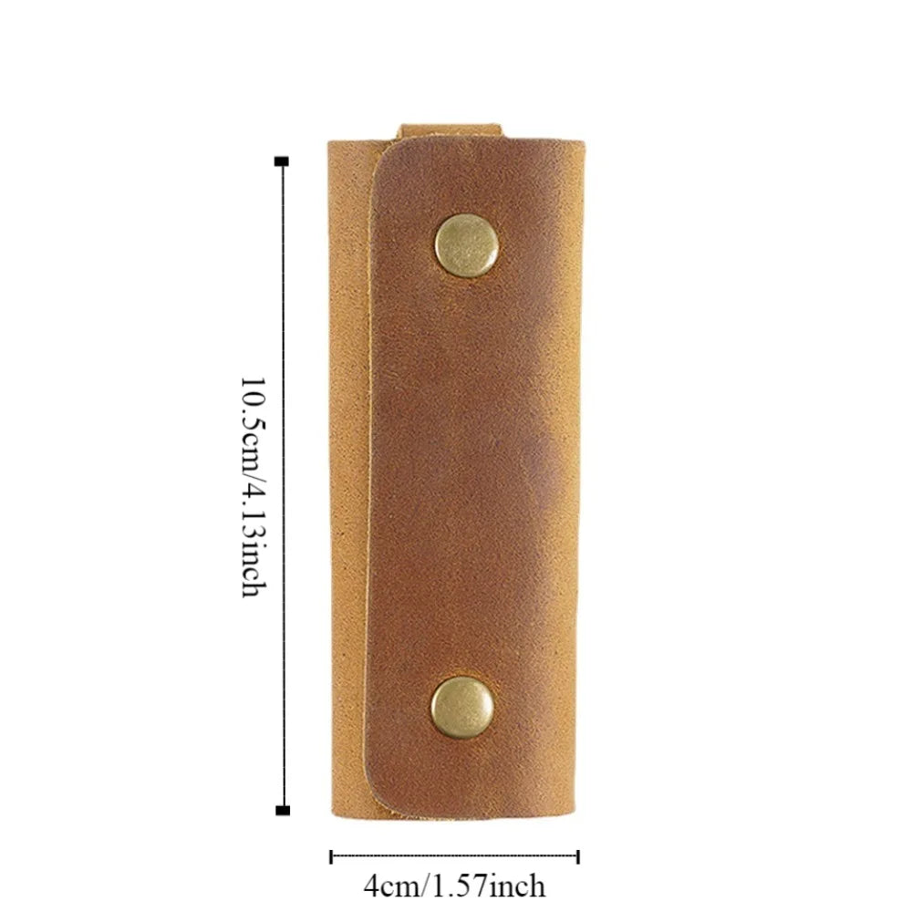 Leather Mini Key Bag Luxury Multifunctional Men Car Pouch Minimalist Zpaxo