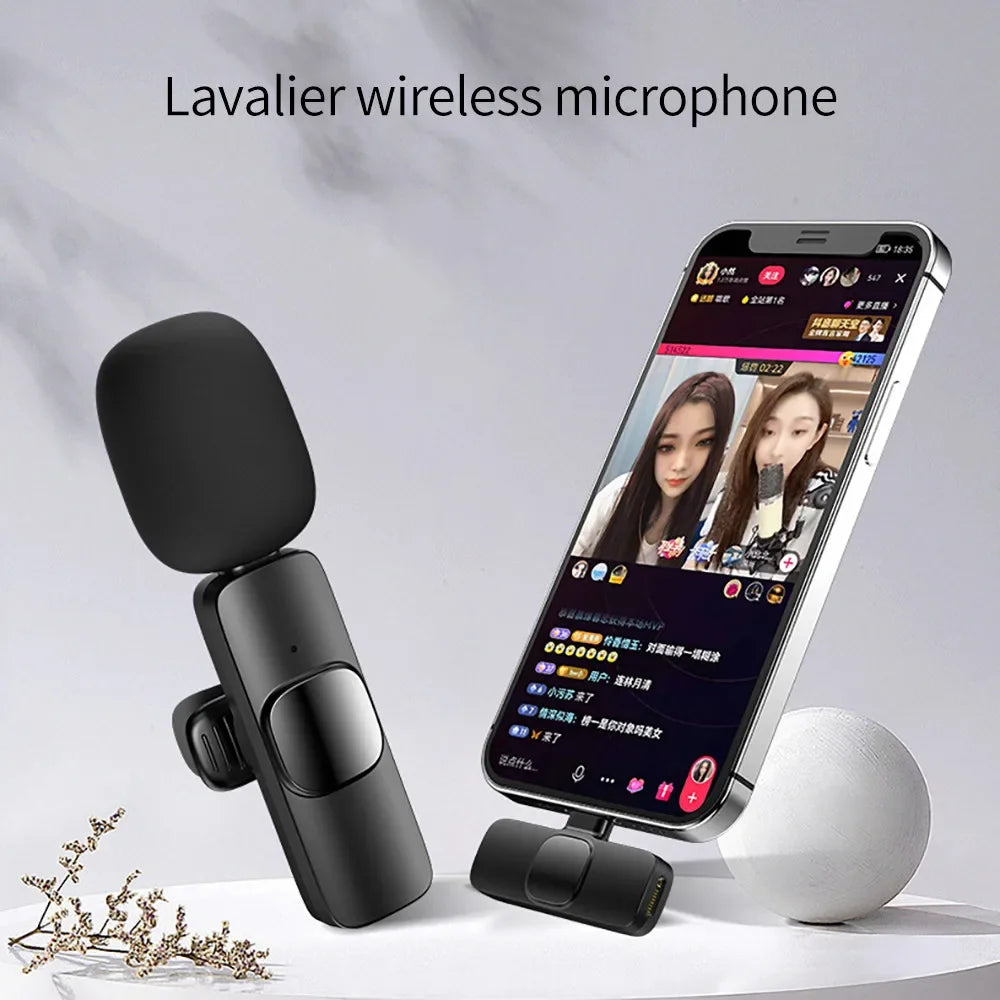 Wireless Lavalier Microphone Live Broadcast Game Mic Noise Cancelling Zpaxo
