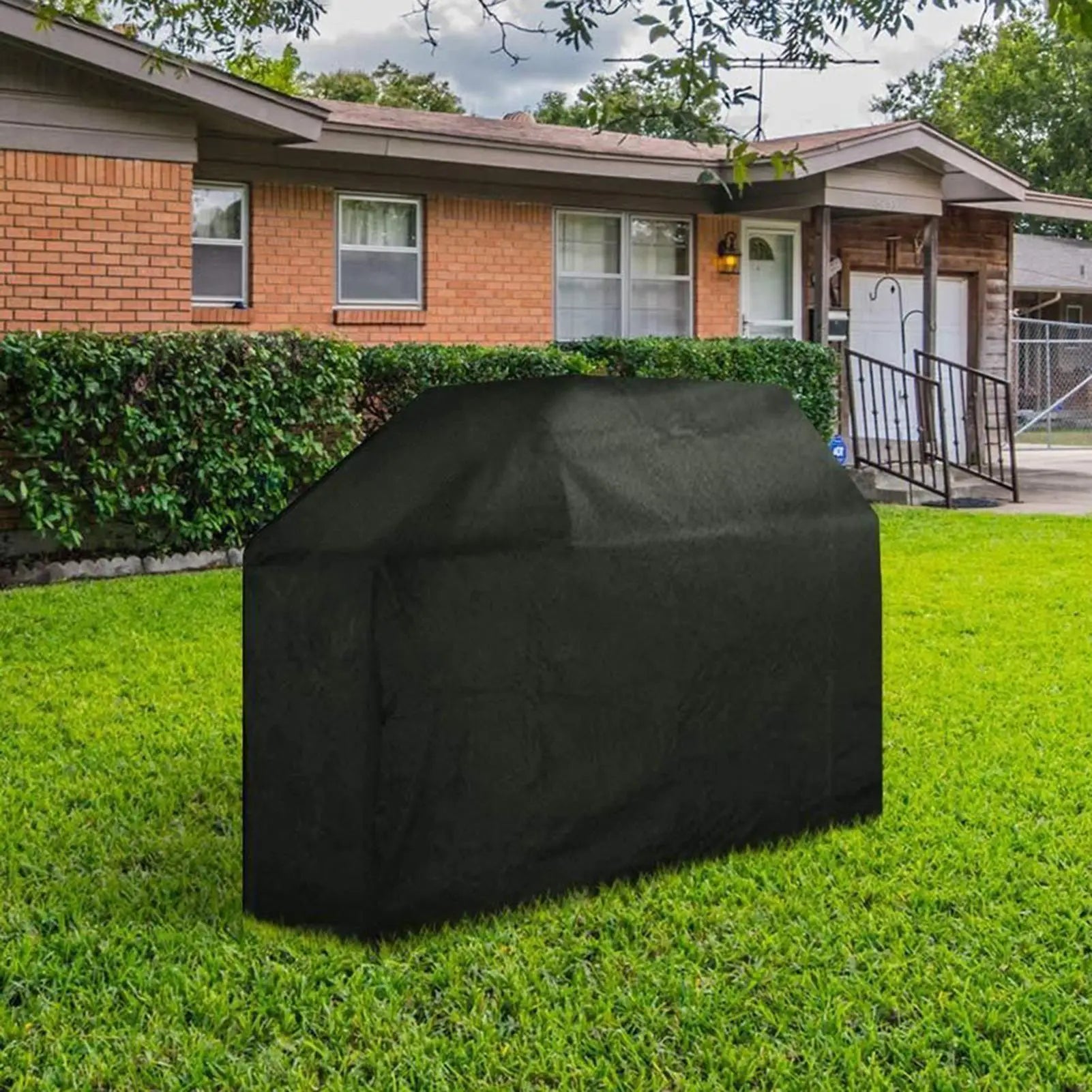 BBQ Grill Cover Outdoor Barbecue Cover Waterproof Anti-UV Protector For Outdoor Cooking Equipment Camping Picnic Backyard Zpaxo
