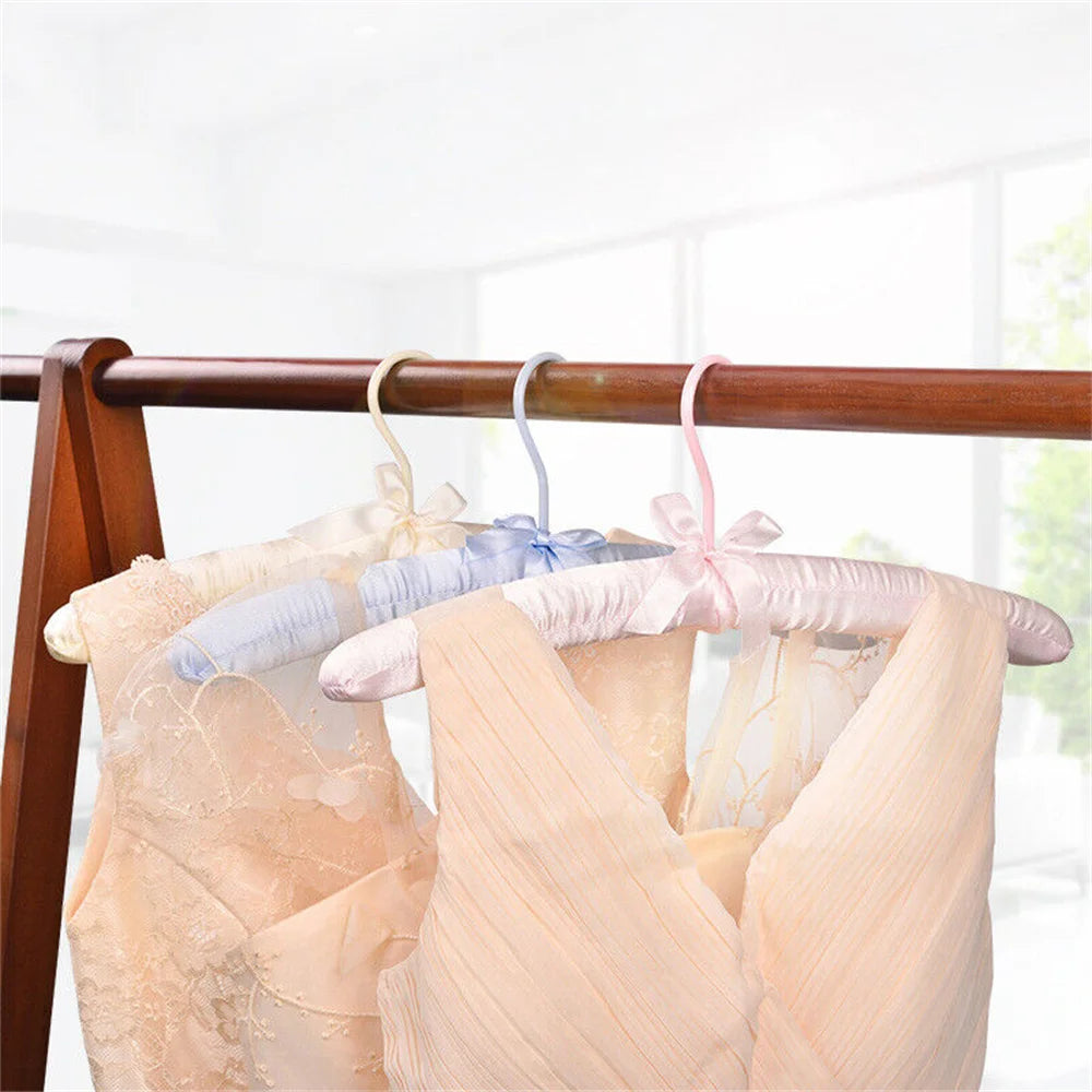 Satin Silk Padded Non-Slip Clothes Hanger – Swivel Hook