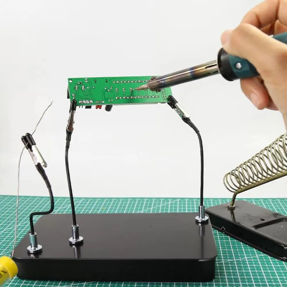 1/2sets L9BE Soldering Helping Hands, Third Hand Tool for Soldering, Wire Holder with Flexible Arm for Hobby Welding Crafts Zpaxo