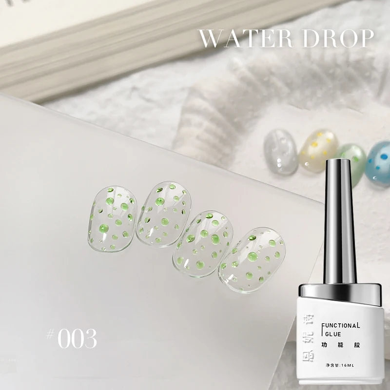 Spring Summer Droplet Seal Gel Nail Polish 3D Clear Versatile Water Zpaxo B03