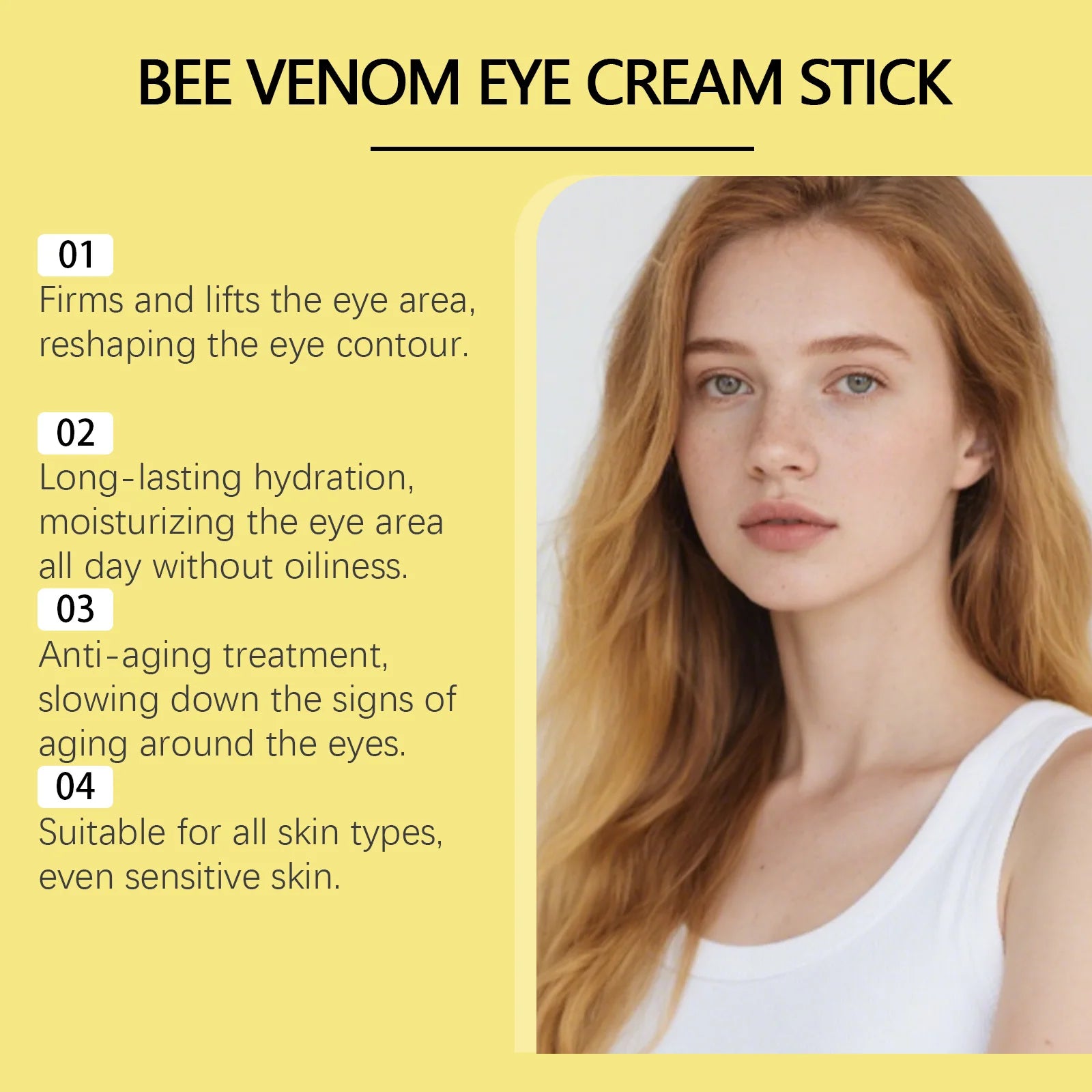 Hoygi Bee Venom Firming Eye Cream Stick – Dark Circles & Bags Eye Cream Stick Zpaxo