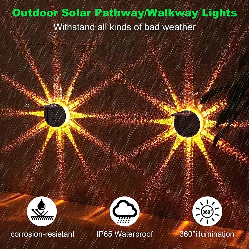 Solar Wall Lights Outdoor LED Lamp Hanging Decorative Step Lighting Zpaxo