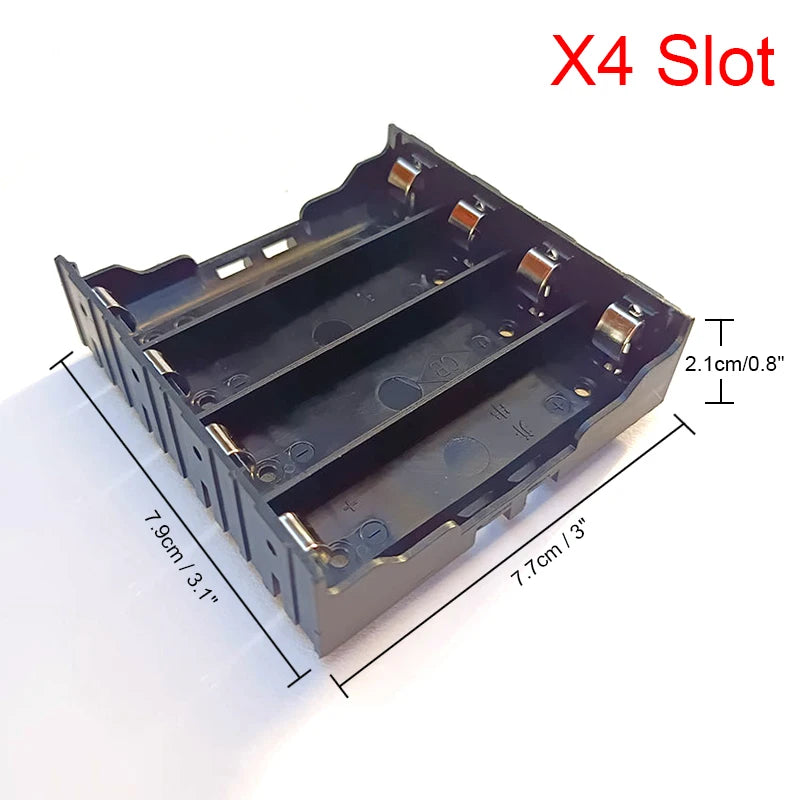 18650 Power Bank Case 1X 2X 3X 4X Battery Holder Storage Box 1 2 3 4 Zpaxo 4 slot