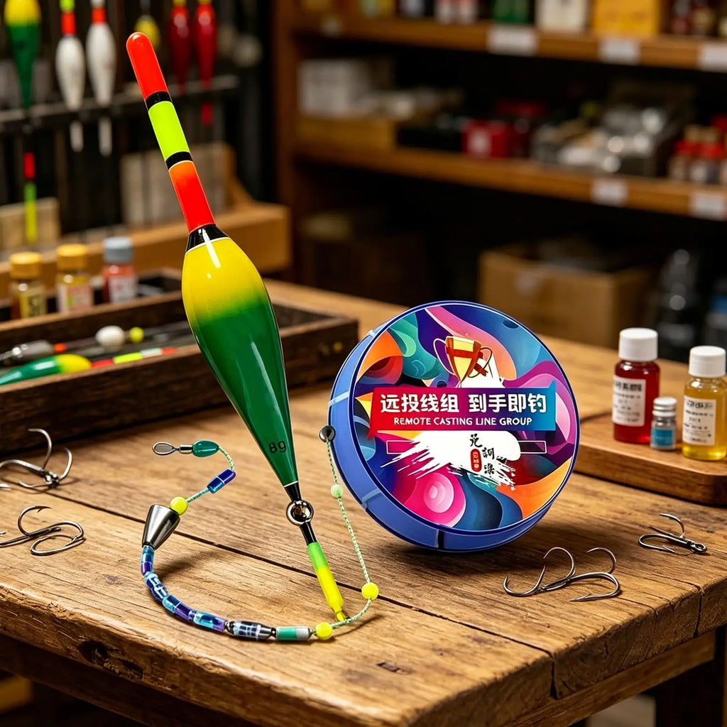 Automatic Bobber Fishing Line Set with Float for Anglers Easy Casting and Smooth Retrieval Outdoor Fishing Tackle Accessories Zpaxo