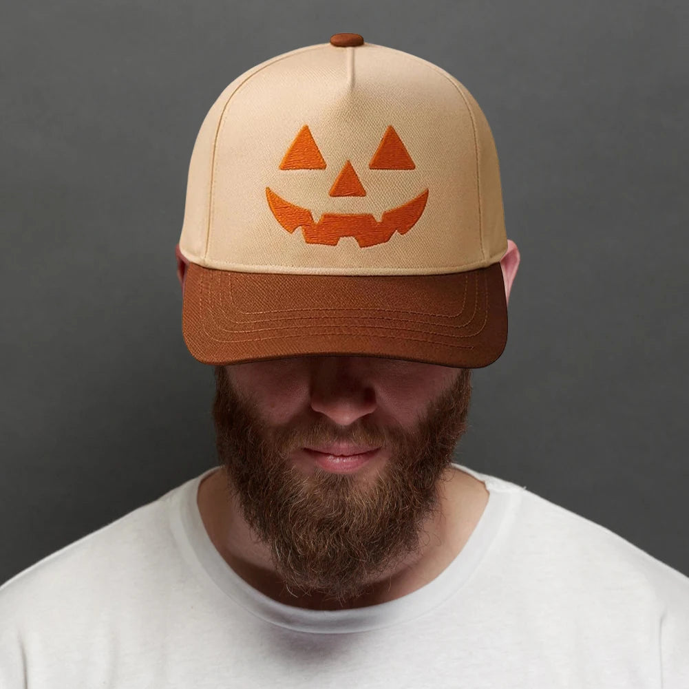 Halloween Unisex Baseball Hat Men Women Pumpkin Face Hip-hop Outdoor