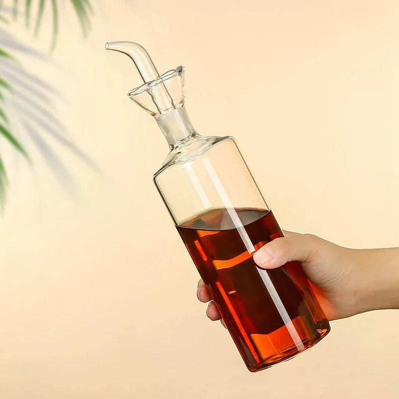 High Borosilicate Glass Oil Pot Household Leak-proof Oil & Vinegar Pots Kitchen Soy Sauce Pot Tank Seasoning Bottle Zpaxo