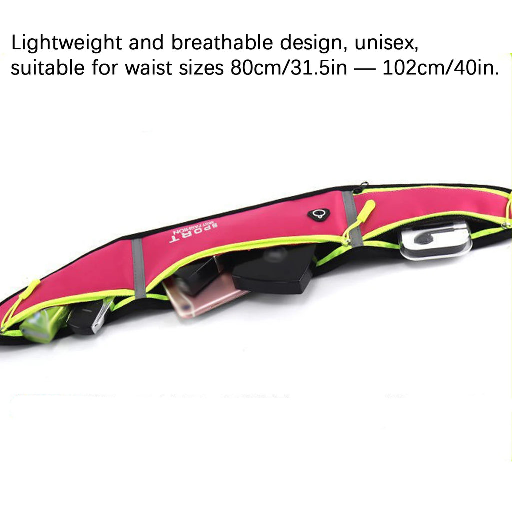 Reflective Sports Waist Bag – Running & Cycling Belt Pouch
