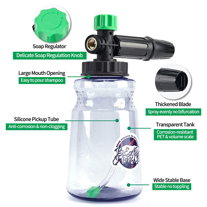 Snow Foam Cannon Lance – 1/4" Quick Connect Pressure Washer