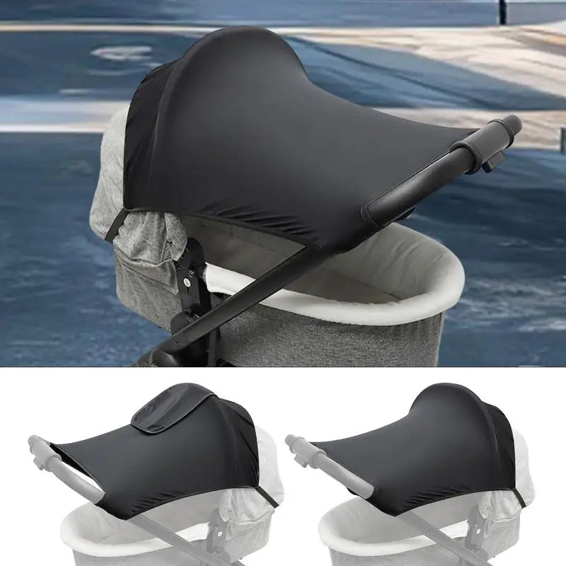 Stroller Sun Shade Foldable Adjustable UV Protection Net Sunshade Zpaxo