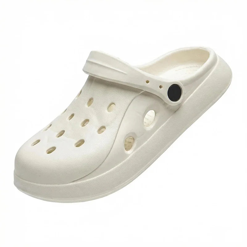 Women Clogs Summer Female Sandals Thick Bottom Home Slides Soft EVA Zpaxo white-B 36-37