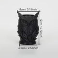 Nordic Minimalist Owl Pen Holder Vase, Decorative Desk Organizer for Home/Office Decor Zpaxo 1pcs black