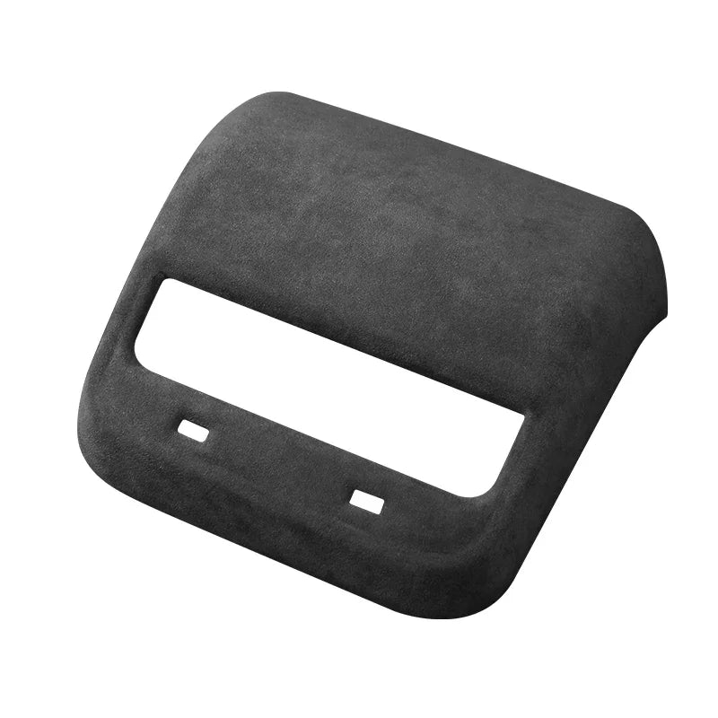 Car Rear Air Condition Vent Outlet Cover For Tesla Model 3/Y Interior Alcan tara Auto Back Exhaust Vent Decorative Sheath Shell Zpaxo