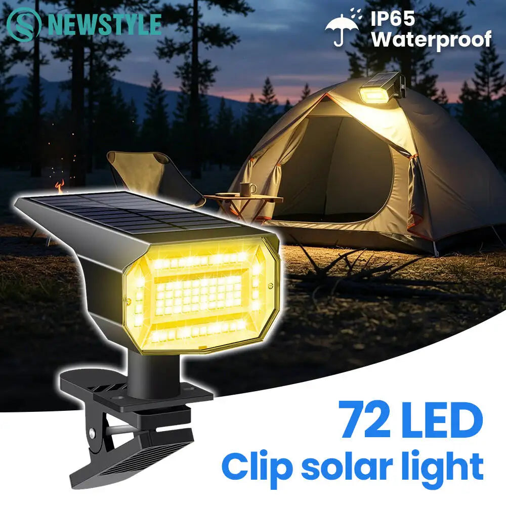 72LED Clip On Solar Wall Lights Outdoor 3 Modes Solar Sign Lights IP65 Waterproof Solar Wall Light For Railing Garden Zpaxo