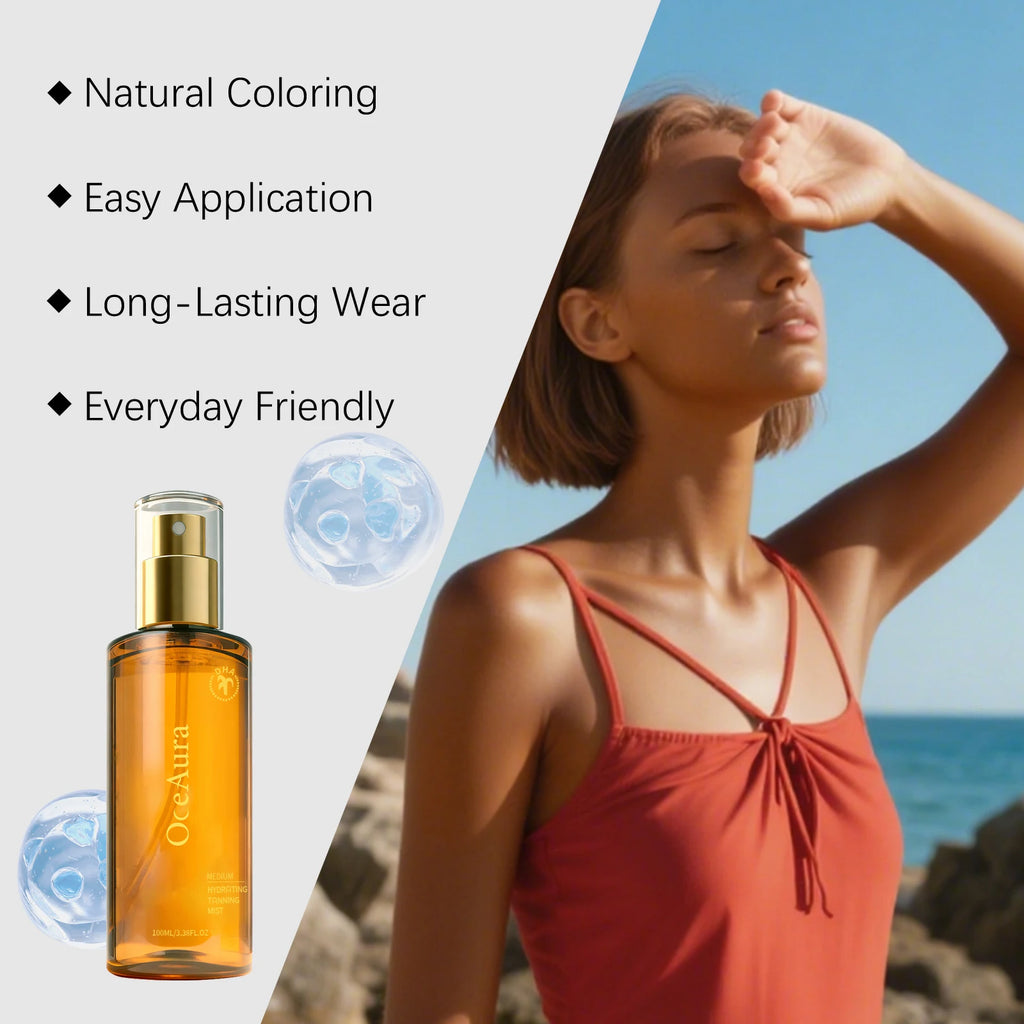 OceAura Self Tanning Spray – Natural Sunless Tanner Face & Body Self Tanning Spray Zpaxo