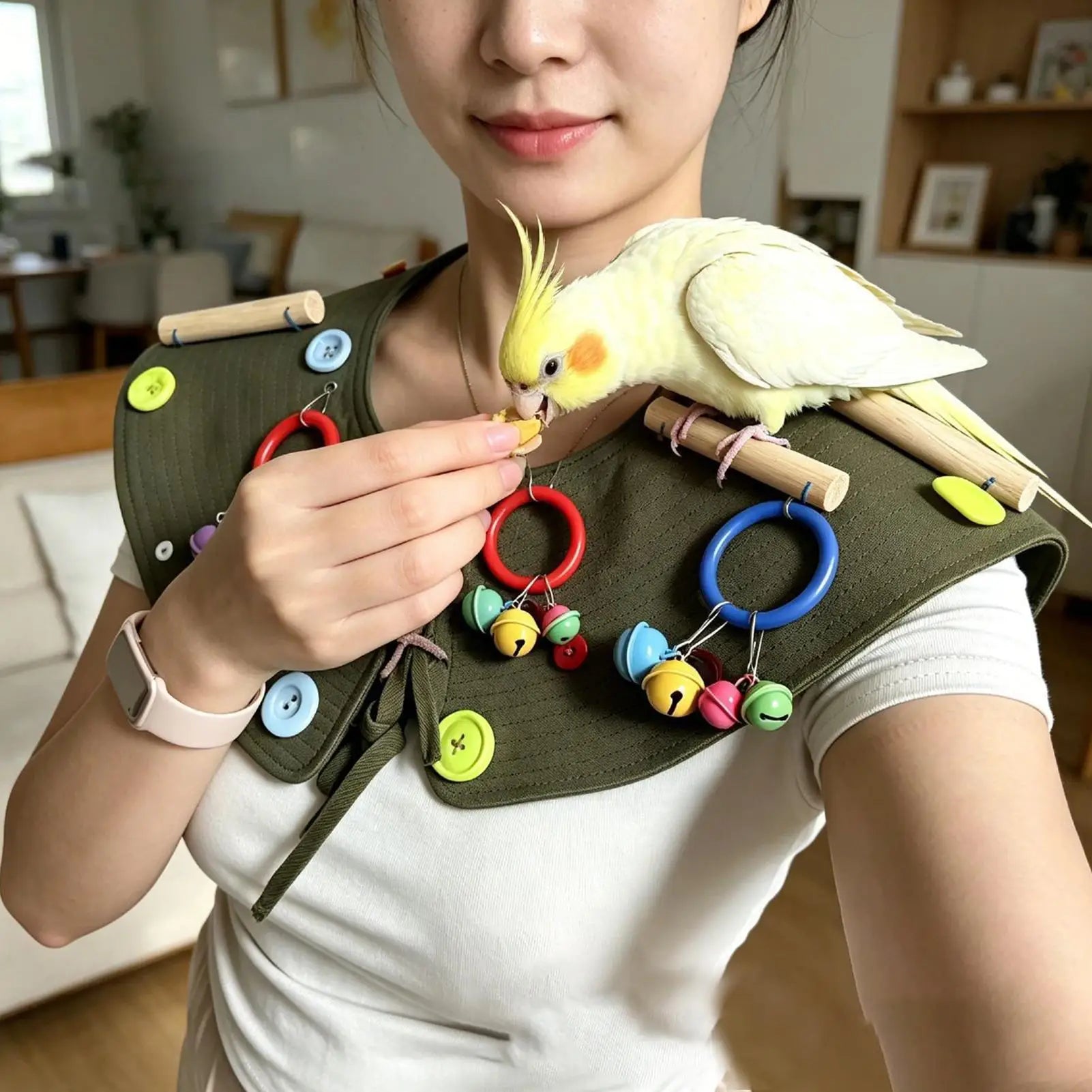 Parrot Shoulder Protector Anti-scratch Reusable Washable Guard Bird