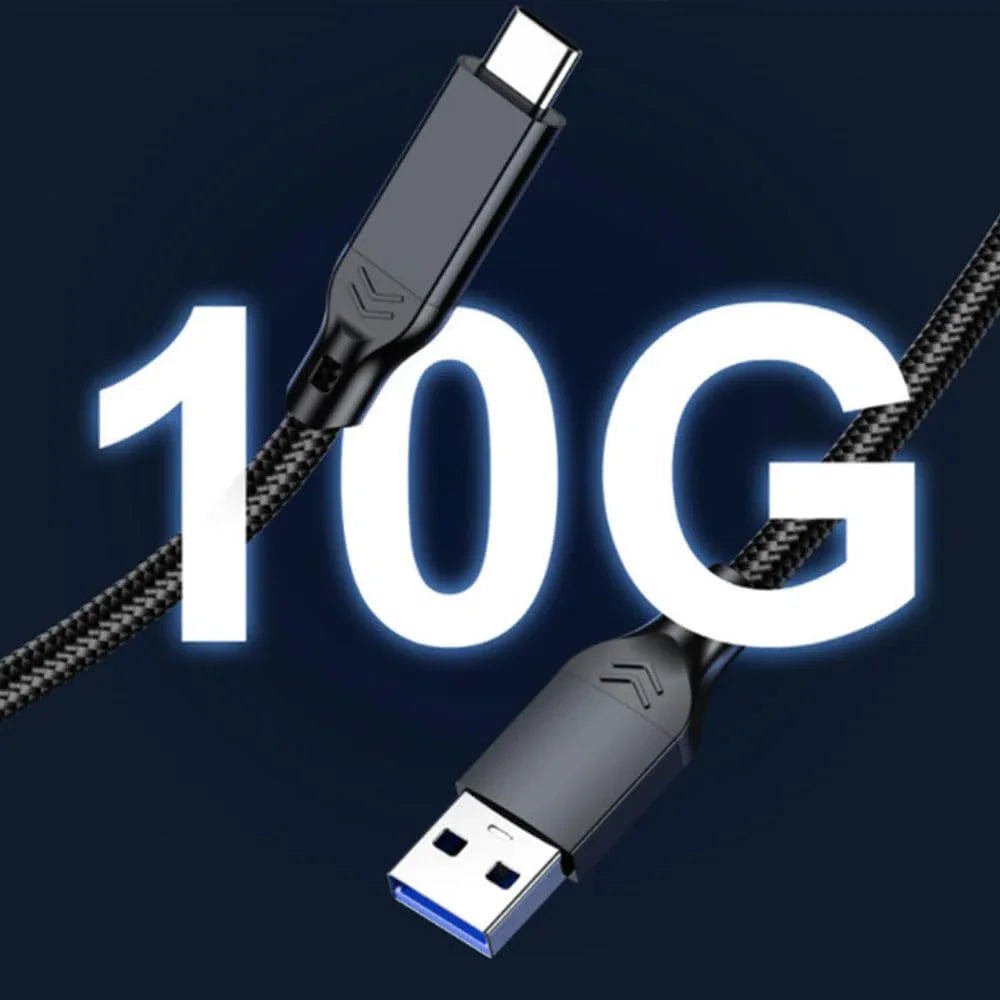 USB 3.2 Gen 2 Cable 10Gbps 60W USB-A to USB-C – 0.5m & 2m USB-C Data Cable Zpaxo