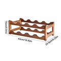 Wine Rack 8-Bottle 2-Tier Countertop Display Organizer Wine Rack Organizer for Friends Adults Men Women Enthusiasts Wedding Zpaxo China Mainland A