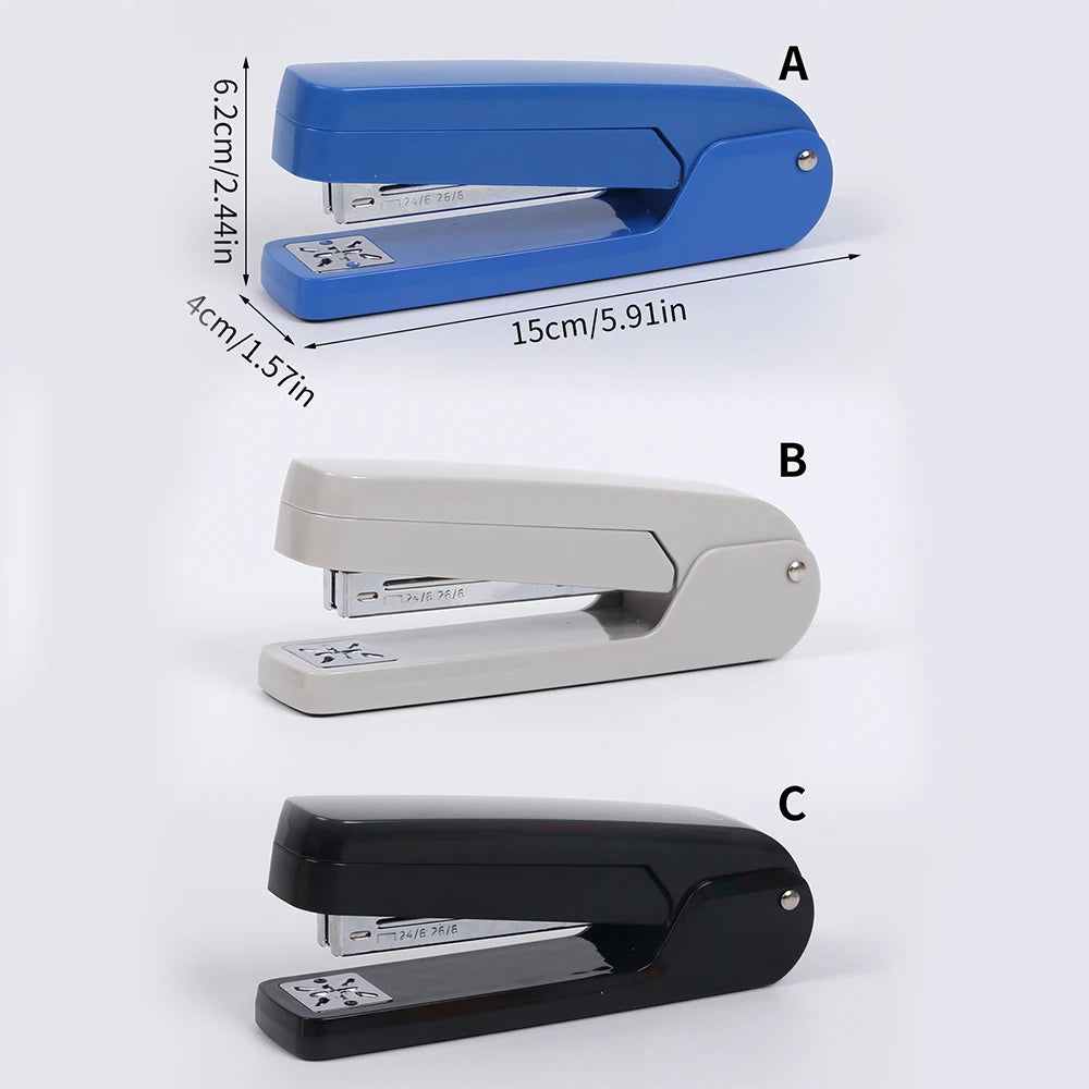 360-Degree Rotate Stapler Business Office Stationery School Classroom Bookbinding Supplies Stapler 25 Sheets Of Paper Capacity Zpaxo