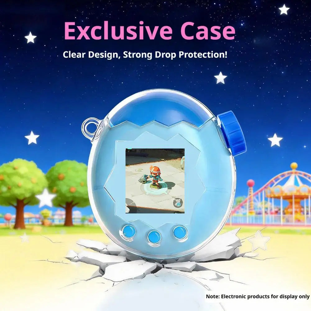 Transparent Protective Case for Tamagotchi Paradise | PC Shell Game Console Case Zpaxo