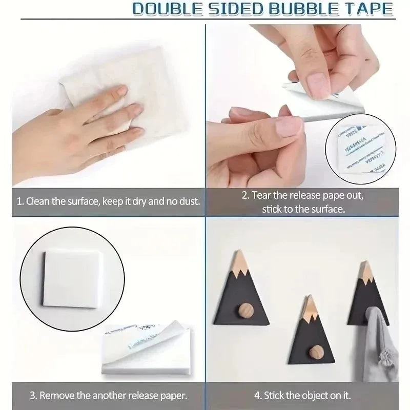 Double Sided Foam Tape Strong Sticky Pad Mounting Square Round Self