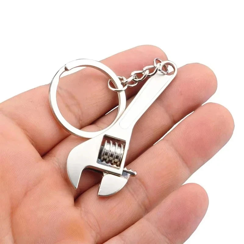 Metal Adjustable Wrench Keychain – Mini Tool Pendant Gift Novelty Keychain Zpaxo