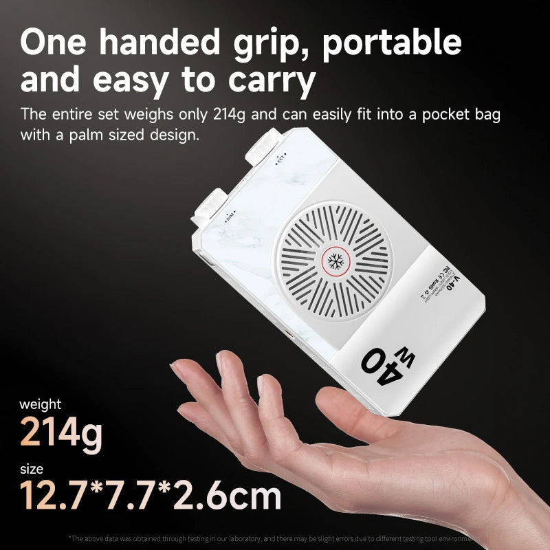 40W LED Camera Light 2500K-9000K Bi-color 4400mAh Video Lamp Handle