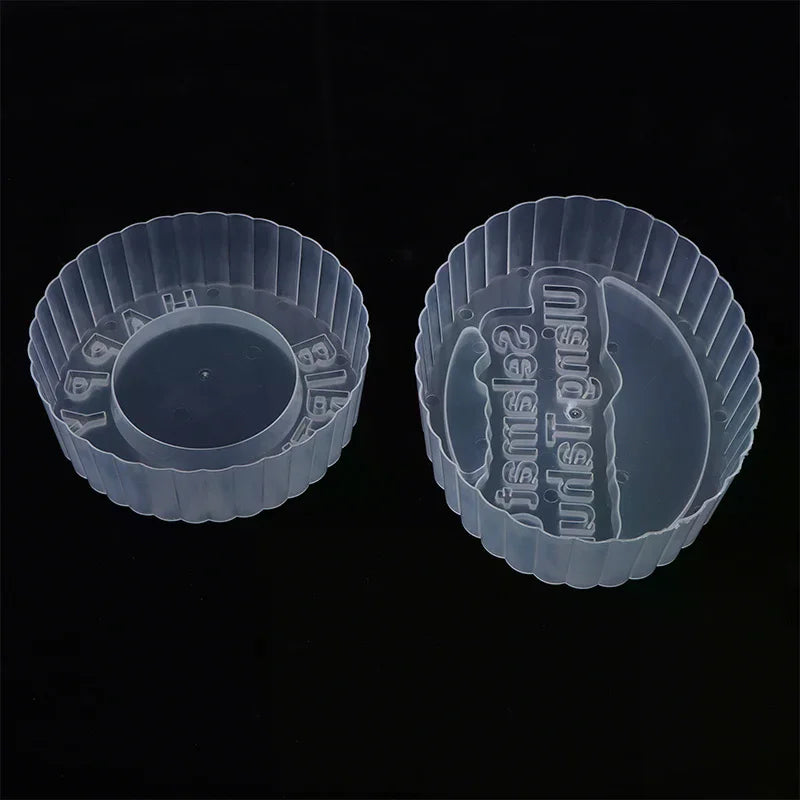 Cake Printing PP Mould DIY Happy Birthday Mold Handmade Foam Zpaxo