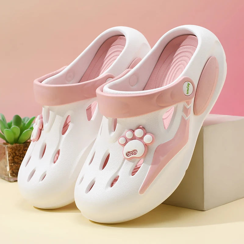 Women's Comfortable EVA Garden Clogs Closed Toe Sandals Indoor Zpaxo WHITE 39-40