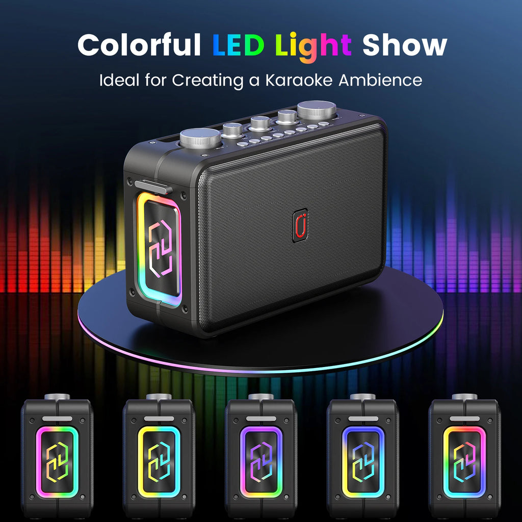 MS81 Karaoke Machine Portable Bluetooth 5 3 Speaker 2 Wireless Zpaxo