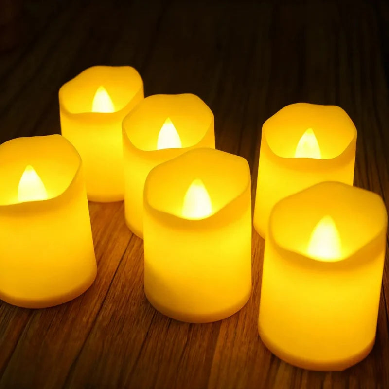 Realistic LED Electronic Candles | Romantic Wedding Candles | Valentine's Day, Christmas, and Halloween Candle Lights