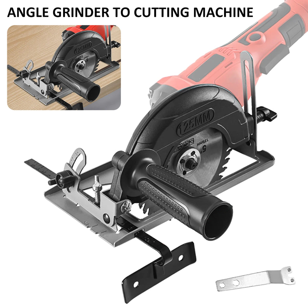 45°Adjustable Angle Grinder Holder Cutting Machine Slotting Bracket for 100 125 Grinder Cutting Machine Stands Angle Mill Tool Zpaxo