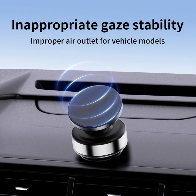Car Magnetic Vacuum Phone Holder 360° Swivel Wireless Charging Bracket Dashboard Support GPS in Car For iPhone 14 15 Samsung Zpaxo