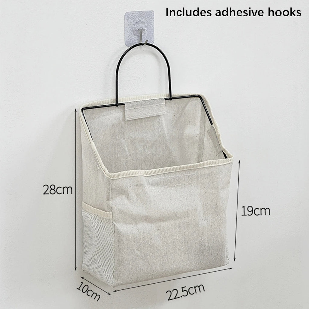 Wall-Mounted Hanging Storage Basket | Dorm & Bedside Organizer