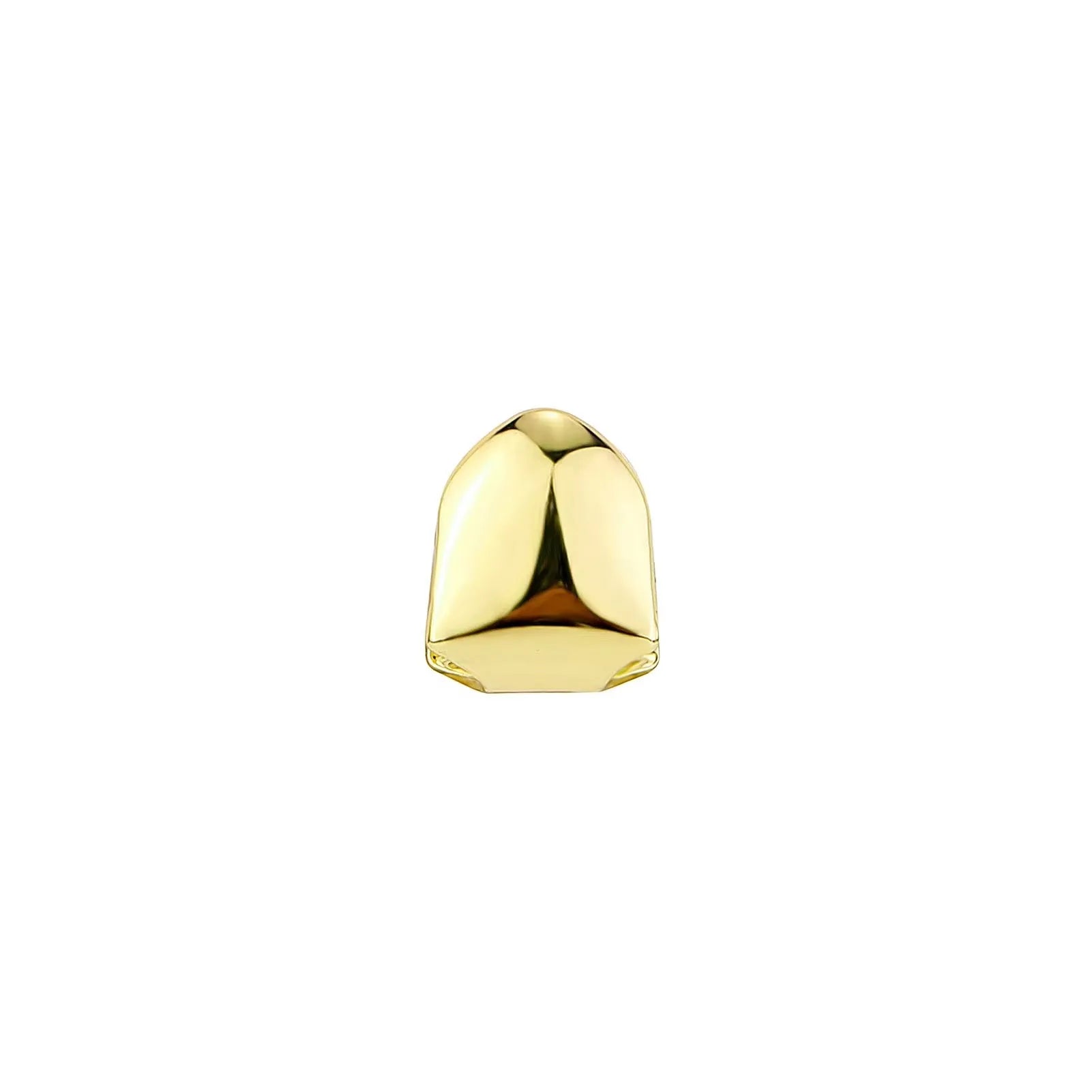 Gold Single Tooth Cap Grillz | Hip Hop Style | 1-4 Pcs