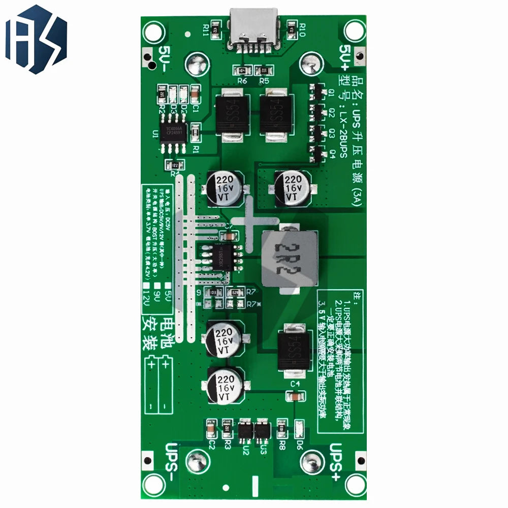 Type-c 15W 3A 18650 Lithium Battery Charger Module DC-DC Step Up Zpaxo