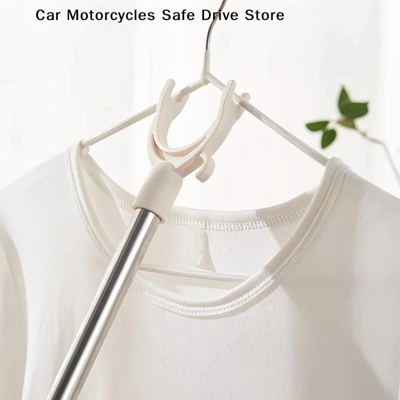 MTelescopic Clothes Pole Retractable Adjustable Length Non-slip